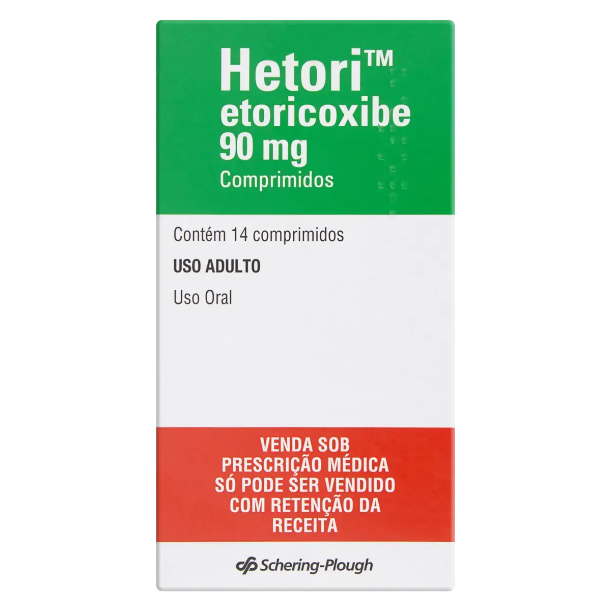 Hetori 90mg Schering Plough Caixa 14 Comprimidos