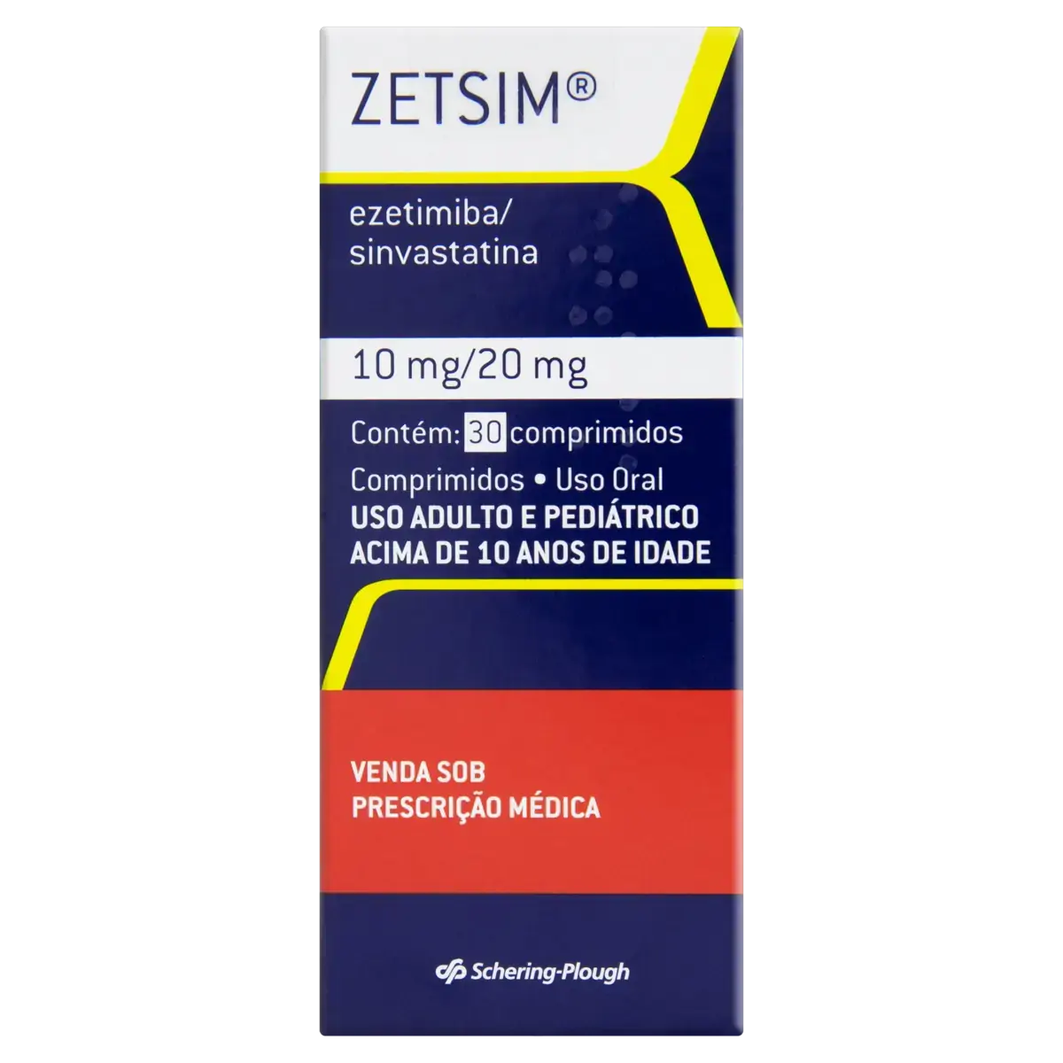Zetsim Schering Plough Caixa 30 Comprimidos