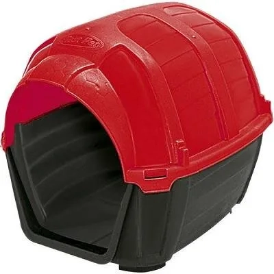 Casa Para Cachorro Stone House N5 Vermelha Plast Pet Un