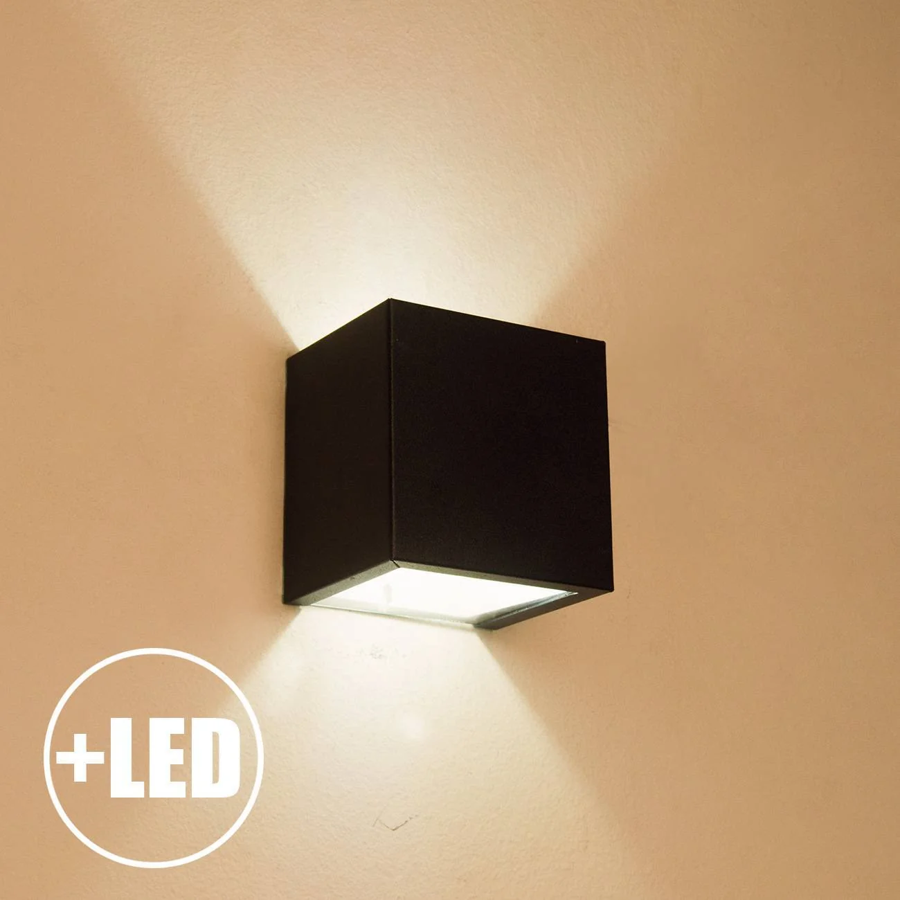 Arandela 2 Fachos Externa E Interna Alumínio + Lâmpada Led G9 5w 6000k Preta