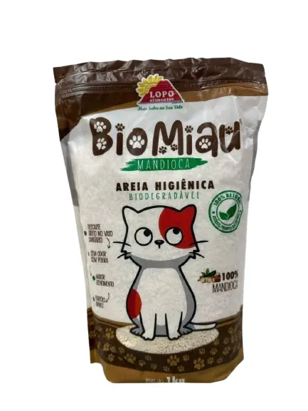 Areia Gatos Lopo 1kg Bio Miau