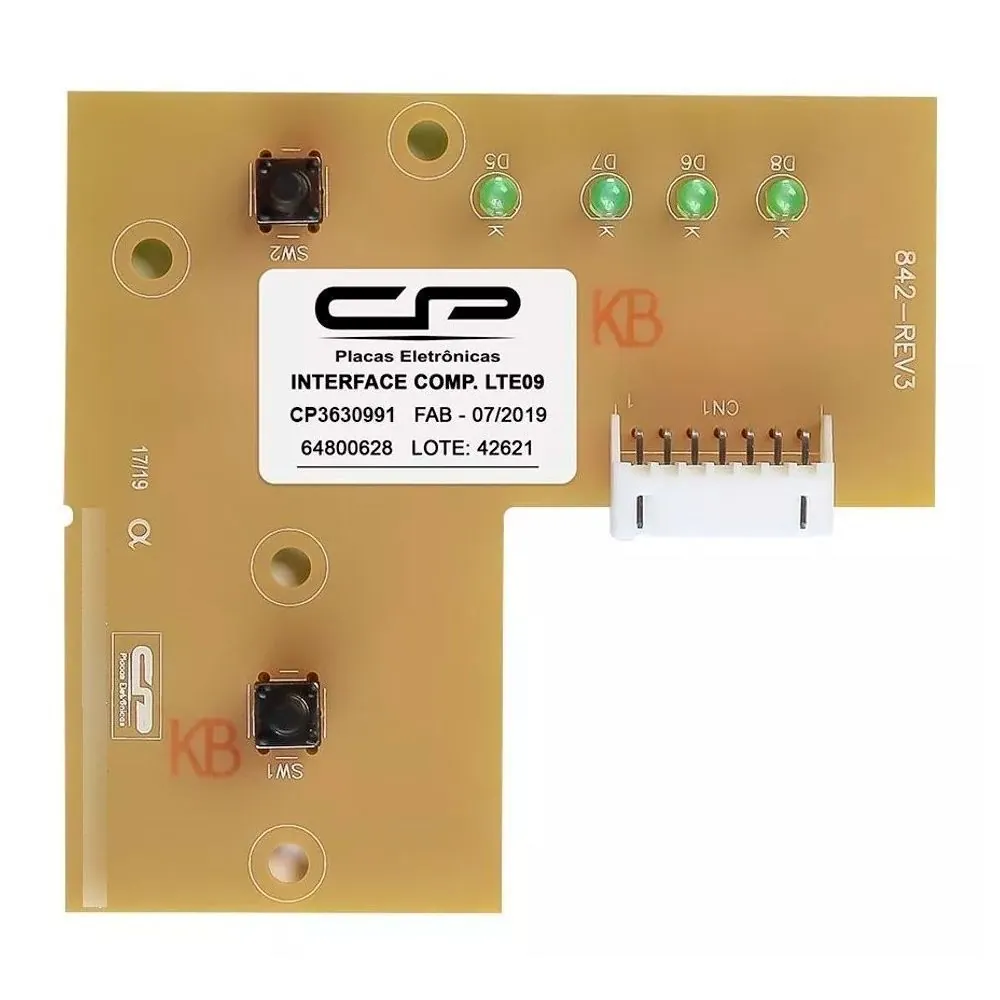 Placa Interface Compatível Para Lavadora Electrolux Lte09 64500189