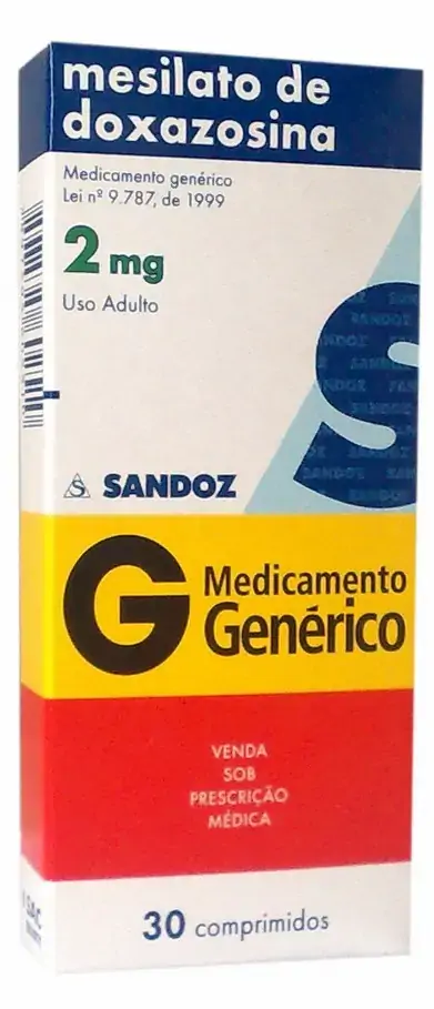 Mesilato De Doxazosina 2mg Sandoz Caixa 30 Comprimidos