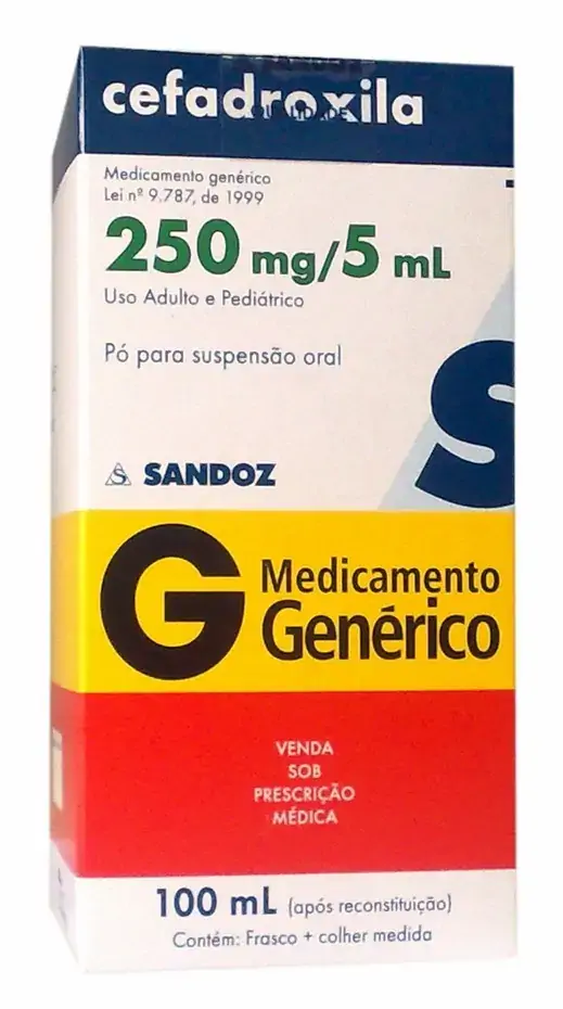 Cefadroxila 500 Mg/ml Suspensão Oral Sandoz Genérico