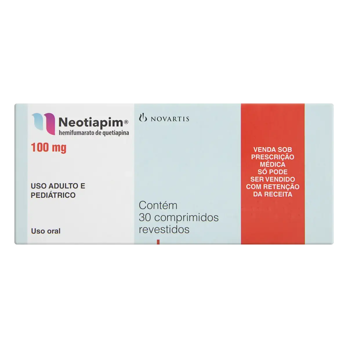 Neotiapim 100mg Novartis Caixa 30 Comprimidos Revestidos