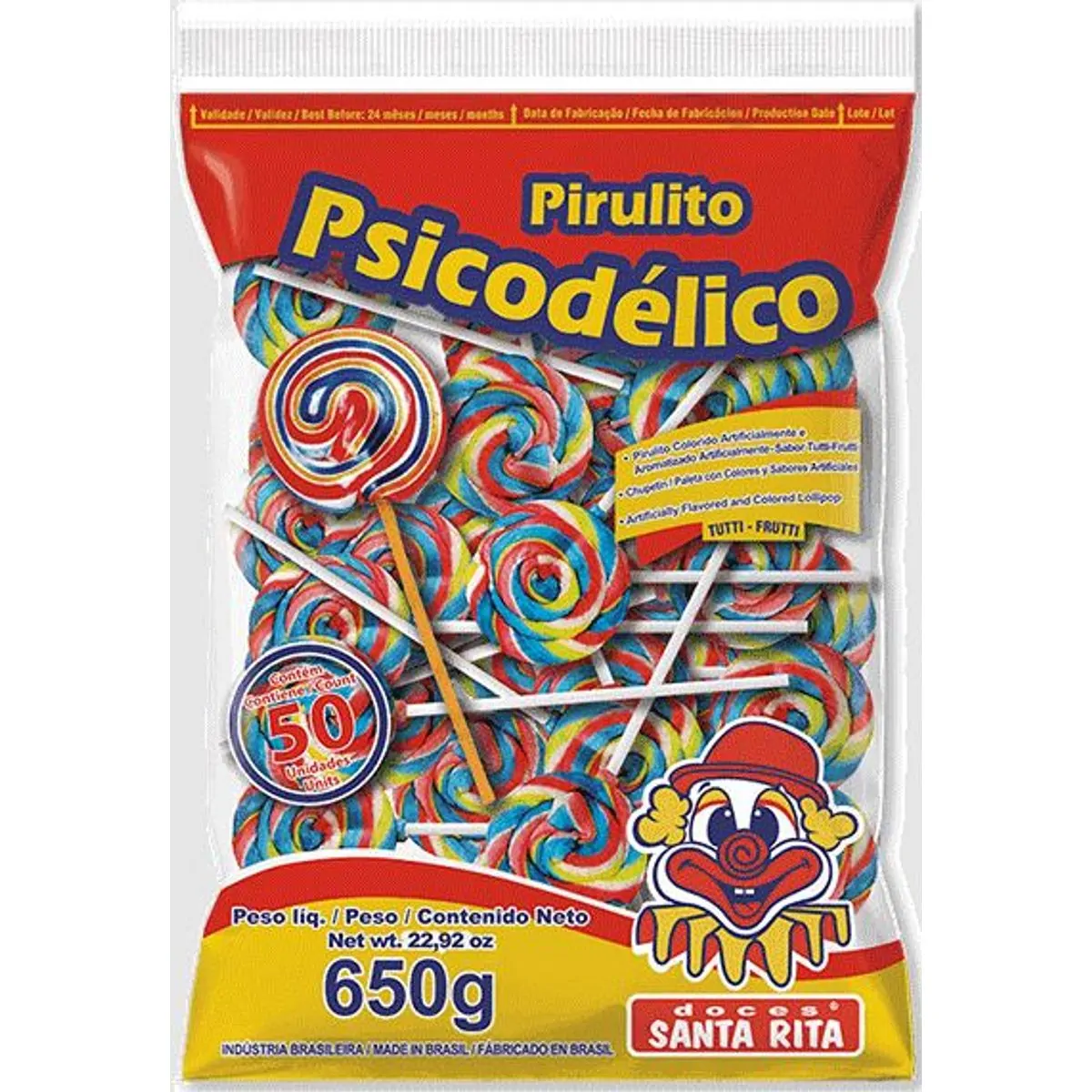 Pirulito Pscicodelico 650g