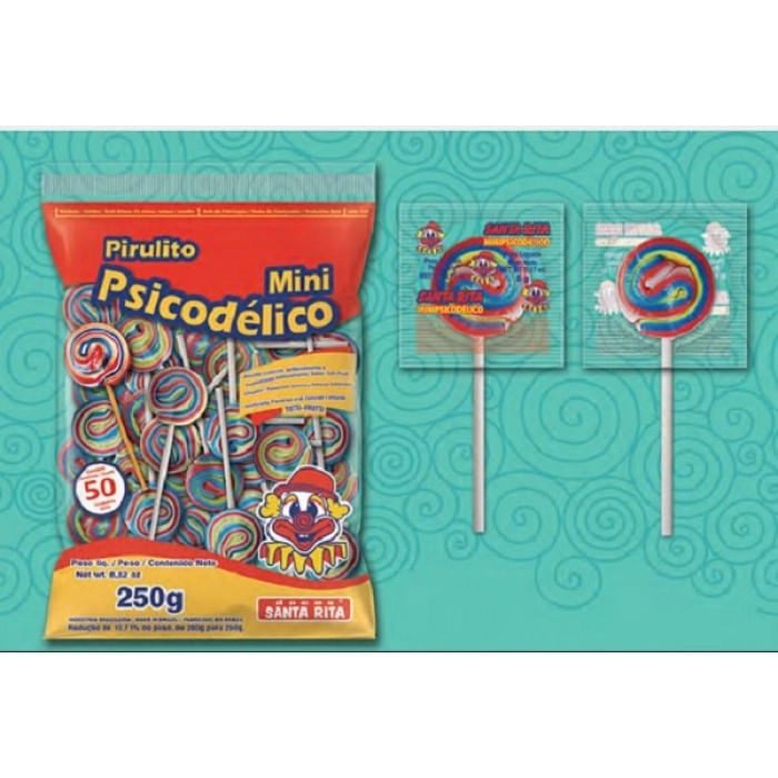 Pirulito Mini Pscicodelico