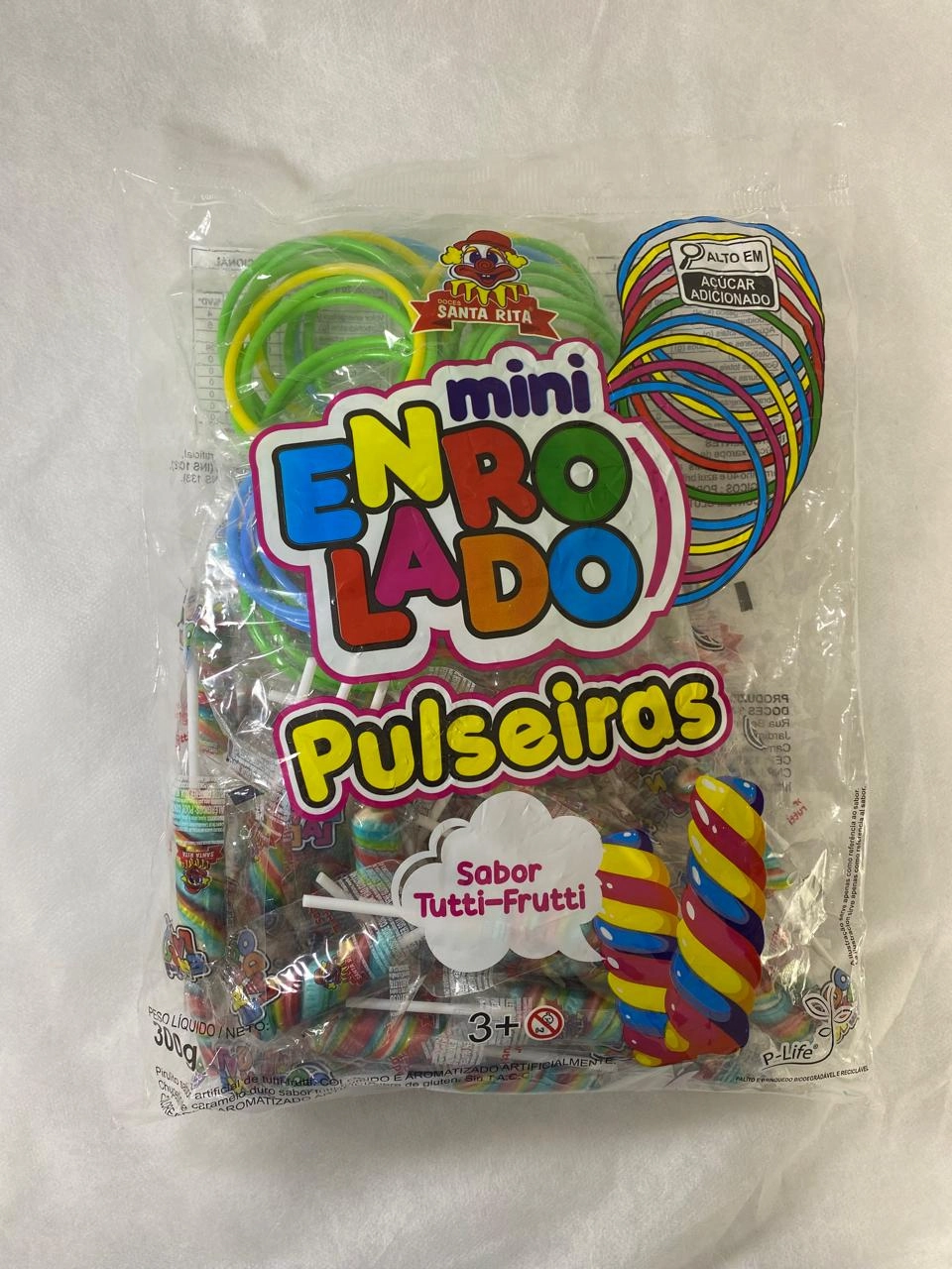 Pirulito Enrolado Pulseira 300g Santa Rita