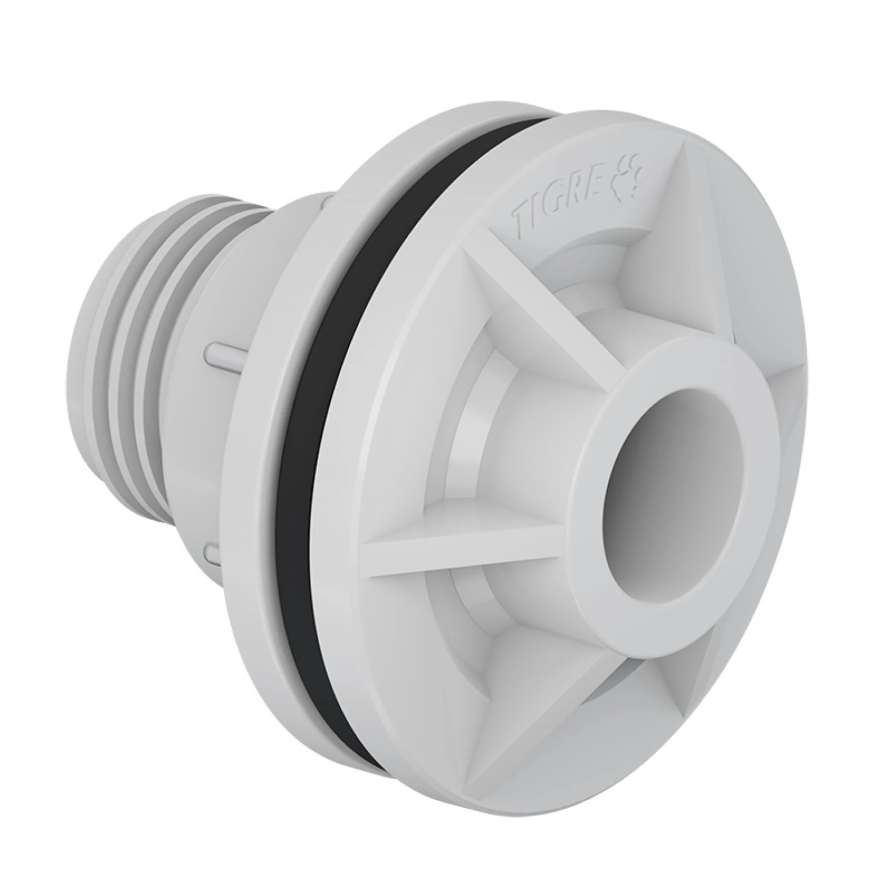 Adaptador com Anel PVC Branco Roscável 2" 60mm Tigre