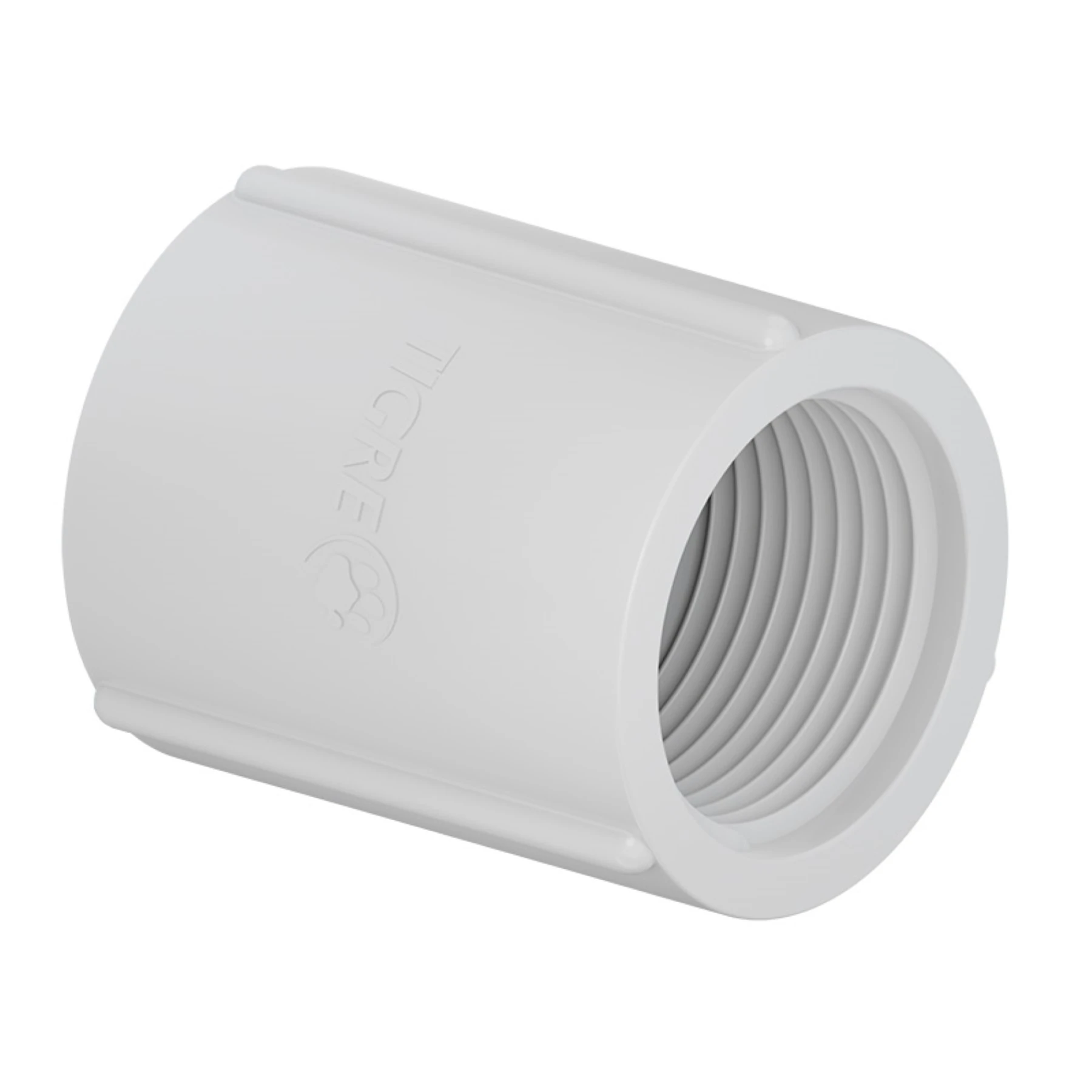 Luva PVC Branco Roscável 1.1/2" 50mm Tigre