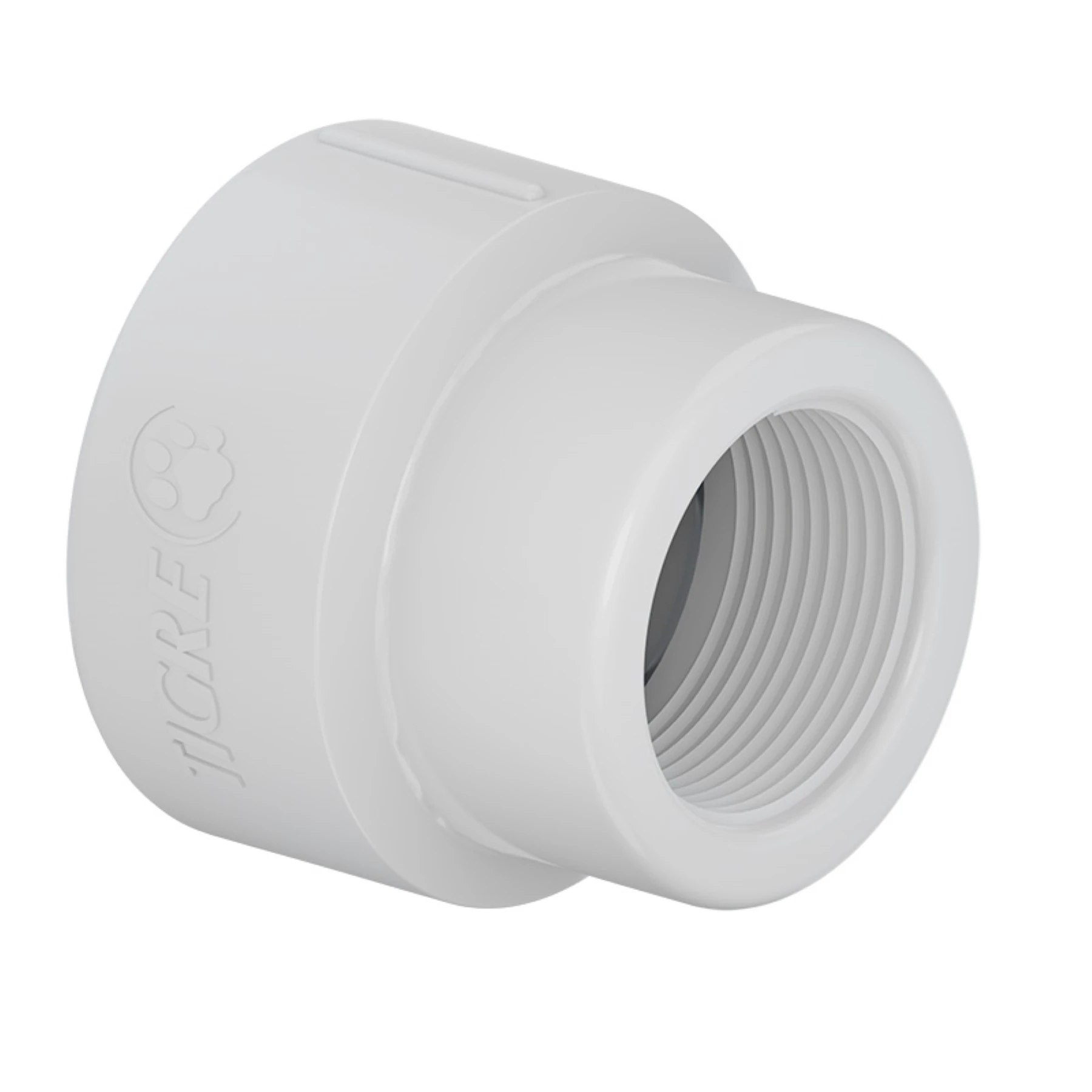 Luva de Redução PVC Branco Roscável 1x3/4" 32x25mm Tigre