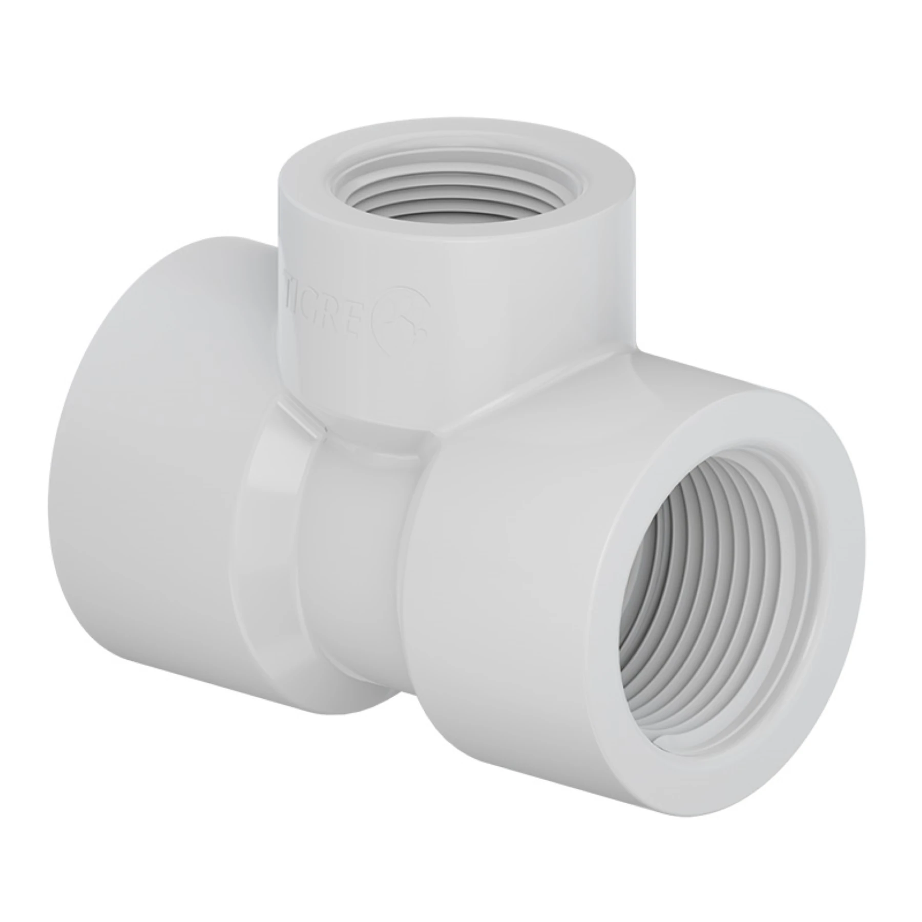 Tê 90° com Rosca 3/4x1/2´´ Branco