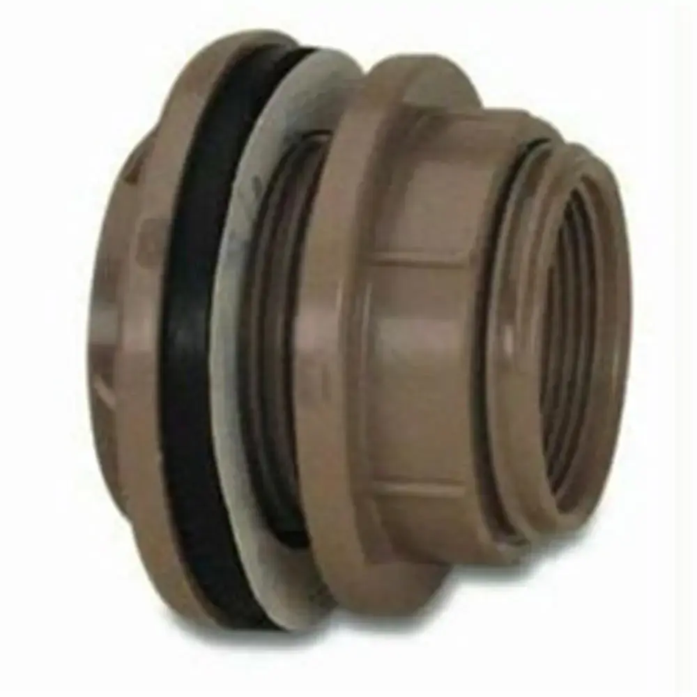 Adaptador Soldável com Flange Anel para Caixa D´Água 50mm Marrom