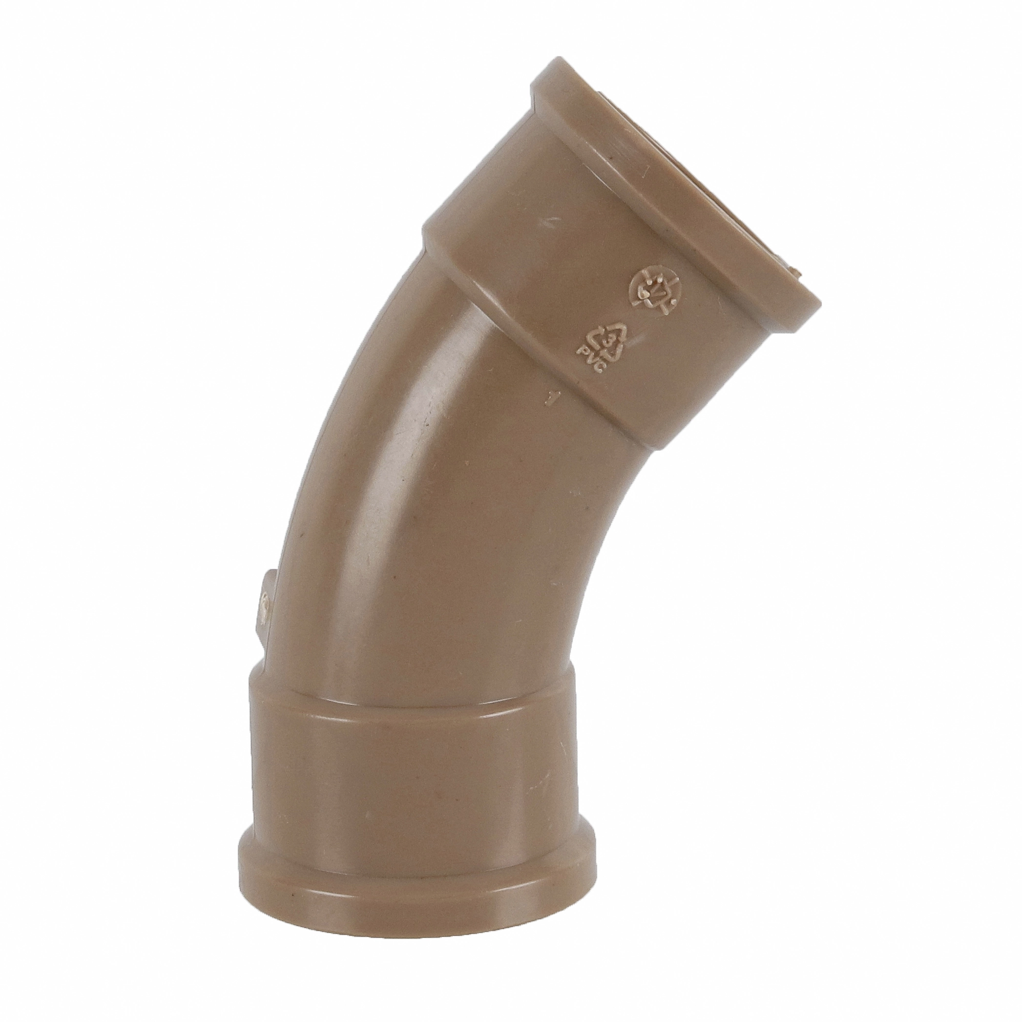 Curva 45° Soldável 32mm Marrom