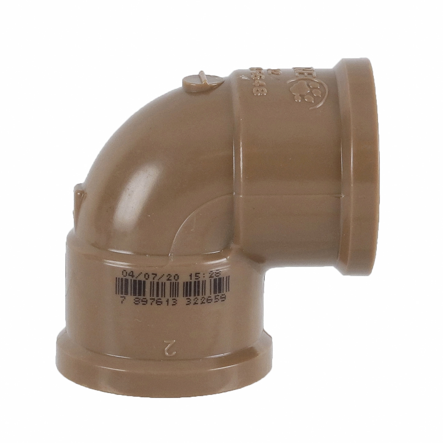 Joelho 90° Soldável 32mm Marrom