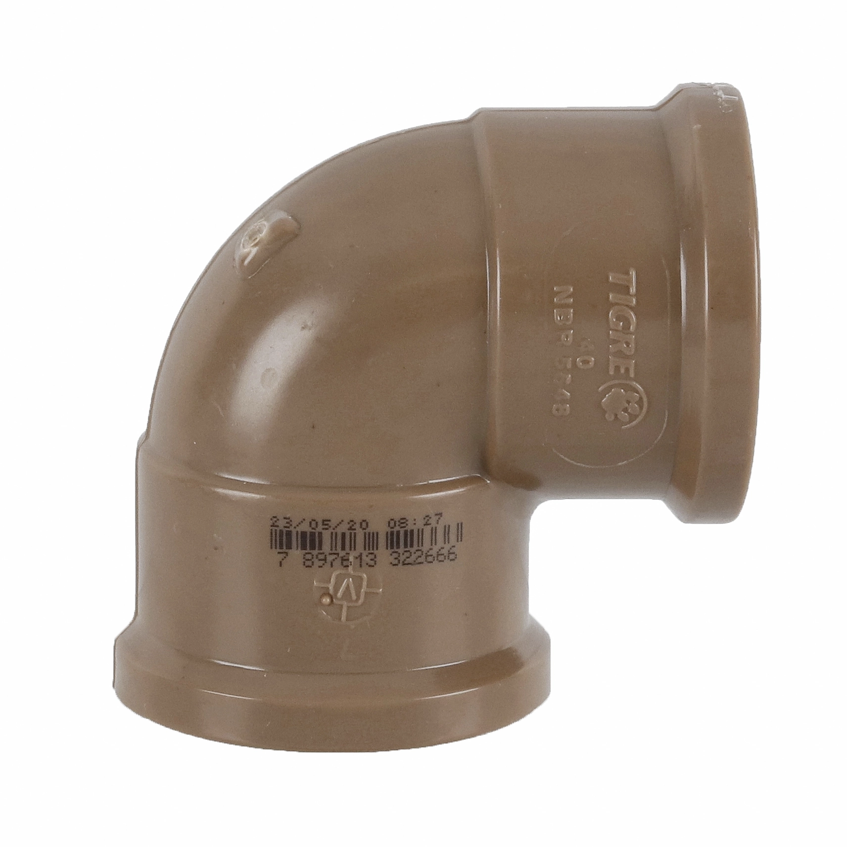 Joelho 90° Soldável 40mm Marrom