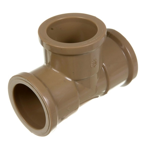 Tê 90° Soldável 60mm Marrom