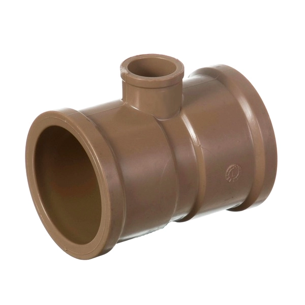 Tê de Redução 90° Soldável 32x25mm Marrom