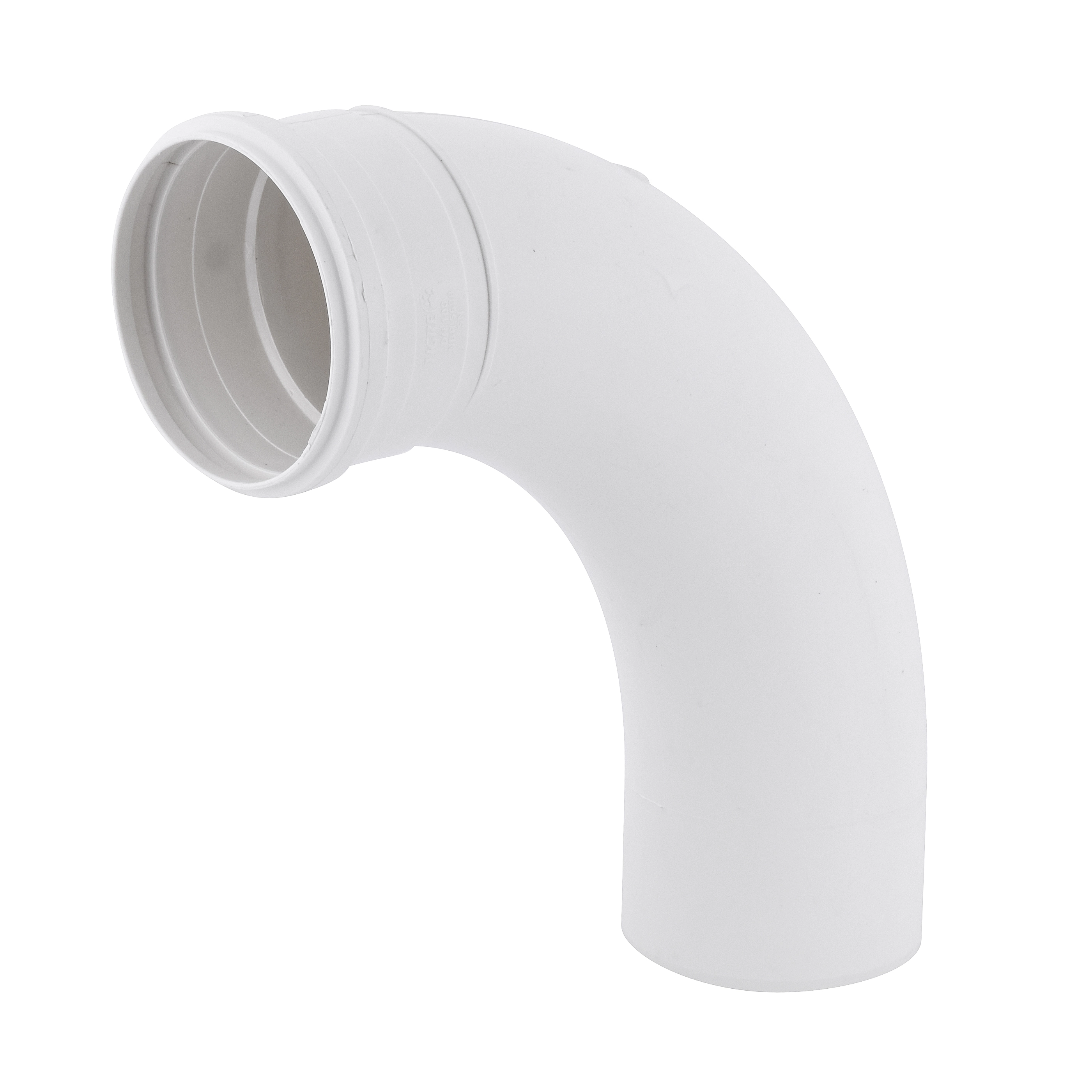 Curva 90° Longa para Esgoto 100mm Branca