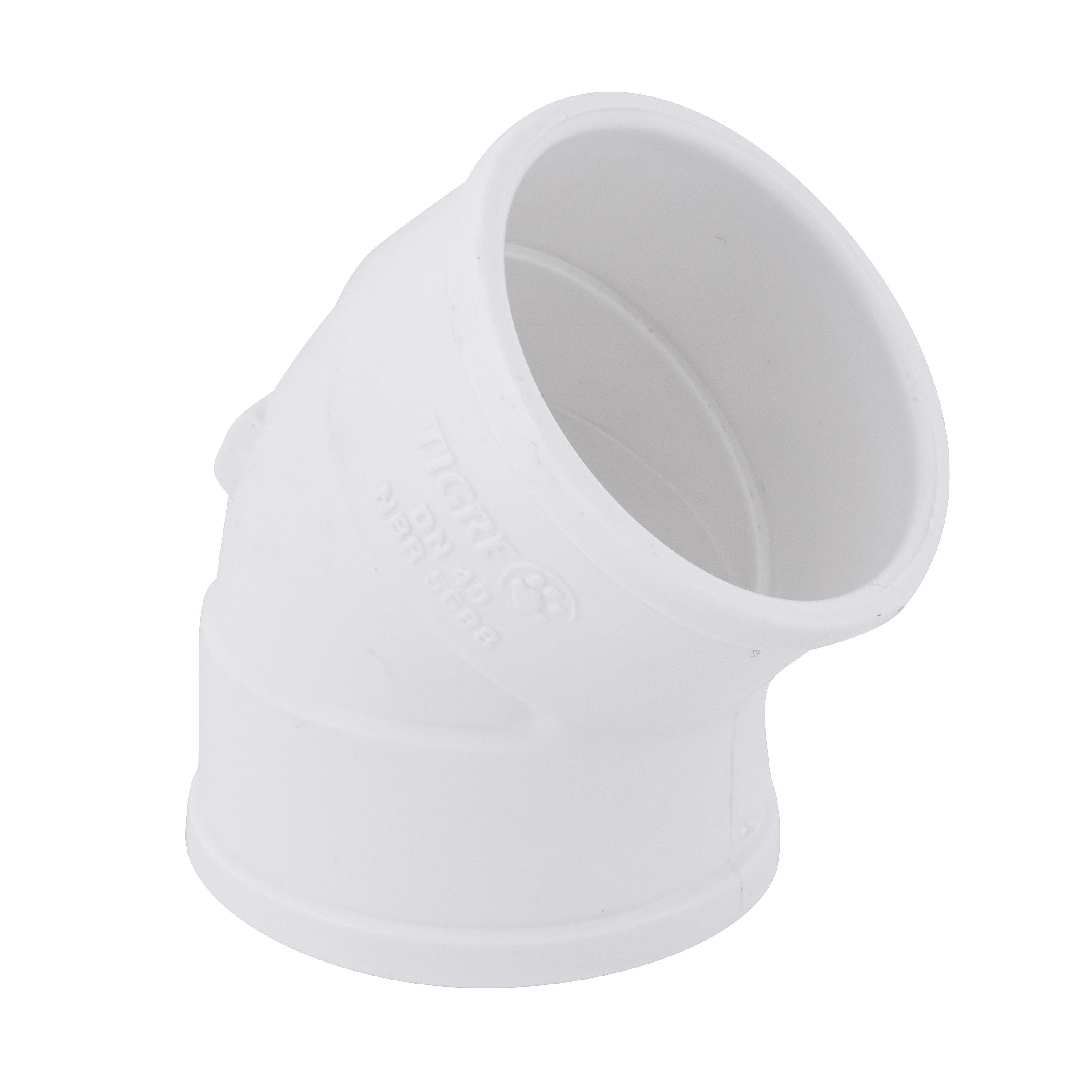 Joelho 45° para Esgoto 40mm Branco