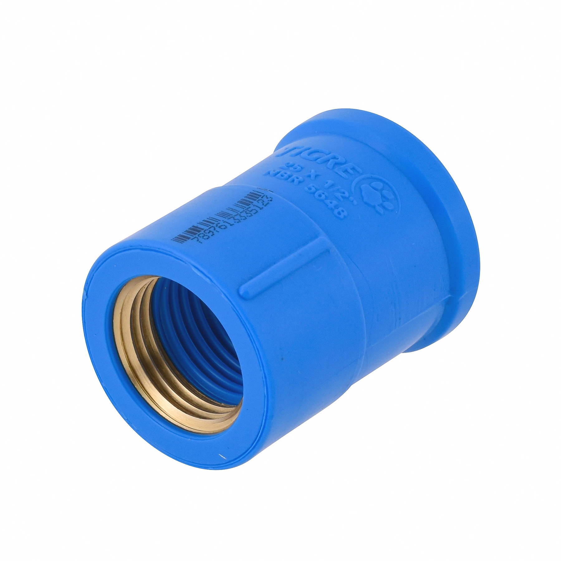 Luva Azul com Bucha de Latão 1/2X25mm