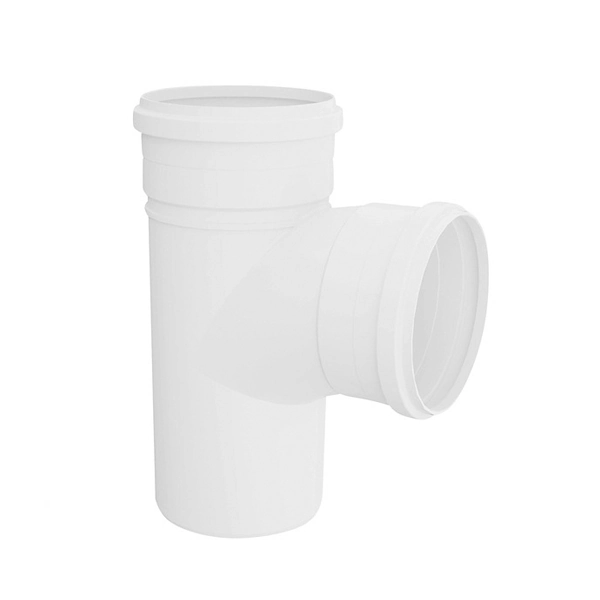Tê Curto para Esgoto em Pvc 150x150mm Branca