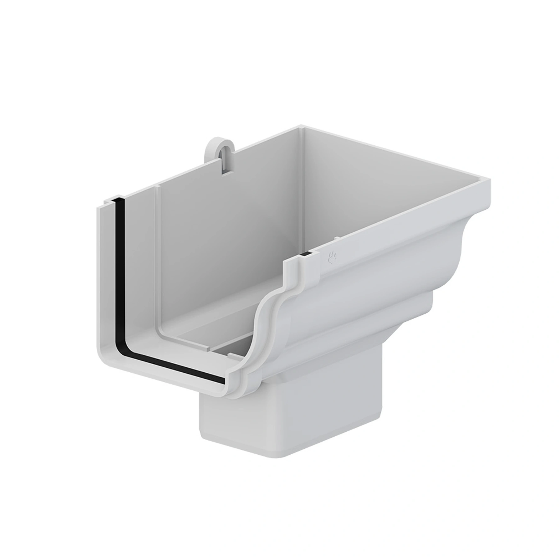 Bocal Retangular Aquapluv Style Branco