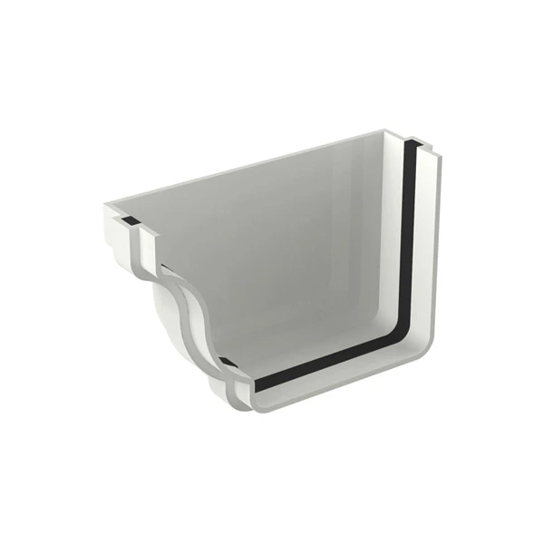 Terminal para Calha Esquerdo em PVC 13,3x13,3cm Aquapluv Style Tigre