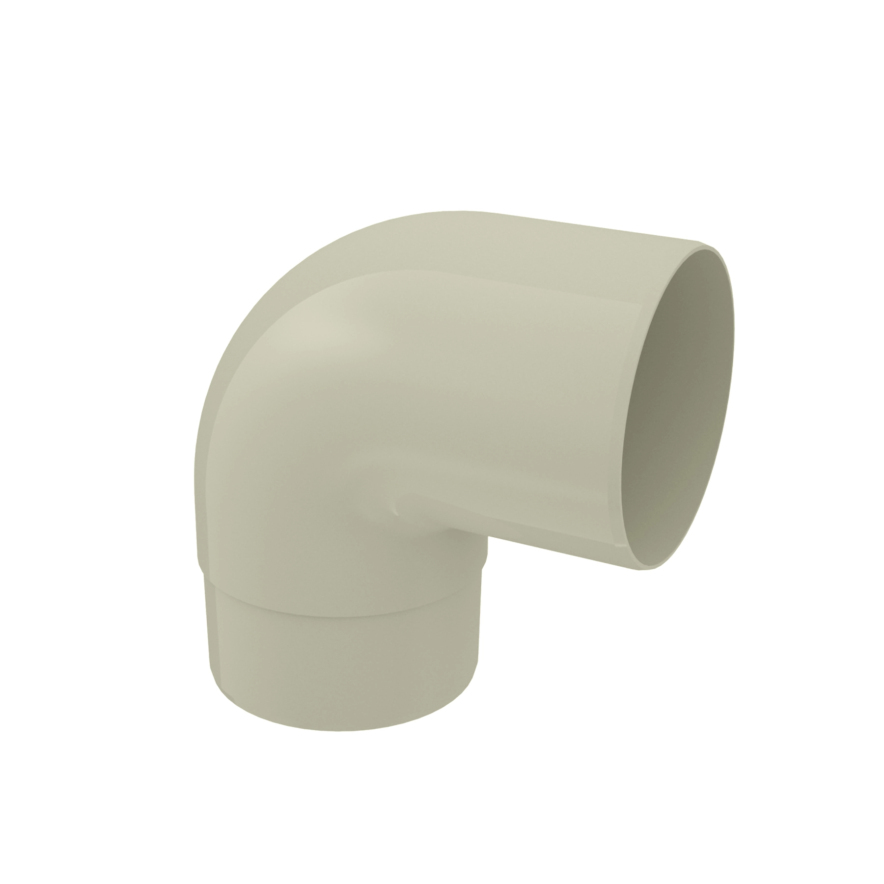 Joelho 90° Circular Aquapluv Style Bege