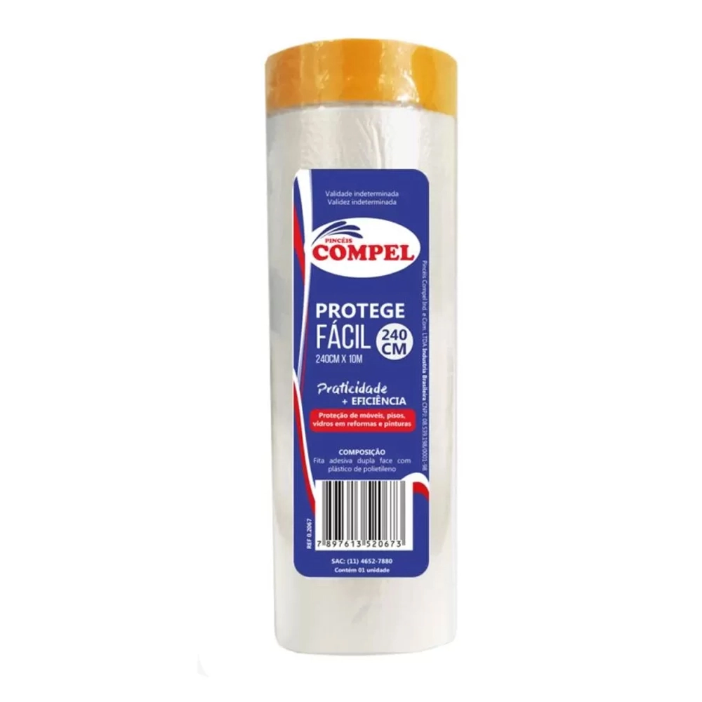Plástico Filme Proteção Salva Pintura Mascaramento 240cmx10m