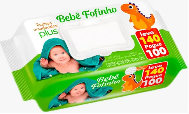Toalha Umed.bebe Fofinho Plus Pc 140unid
