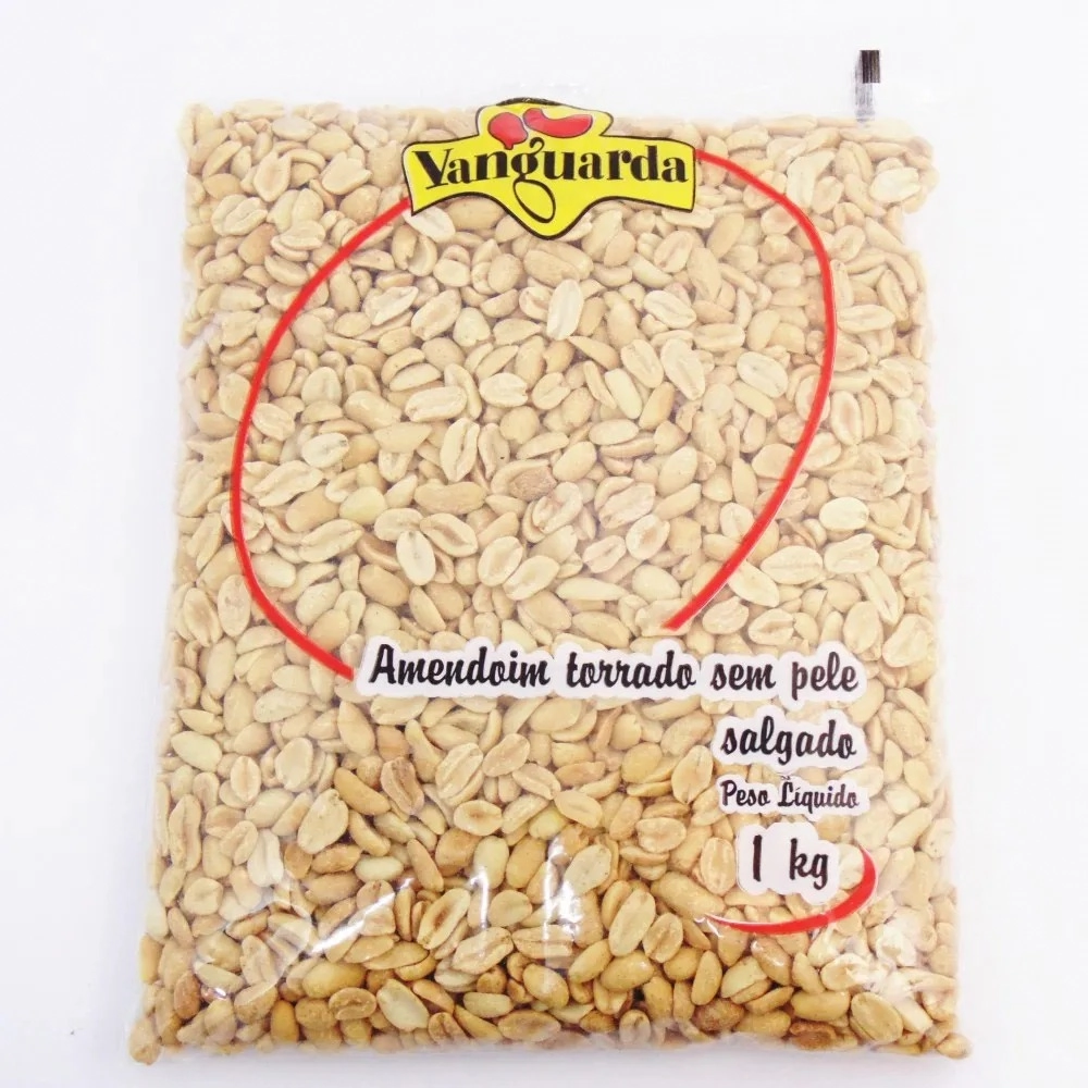 Amendoim Sem Pele Com Sal Vanguarda 1kg