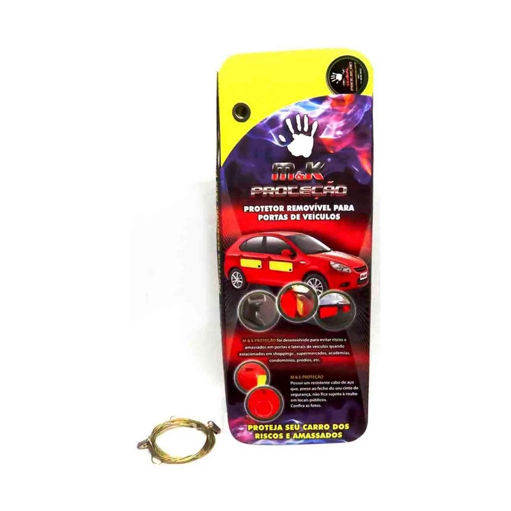 Protetor de Porta (Par) Removível Magnetizado Amarelo - MK PROTECAO 17