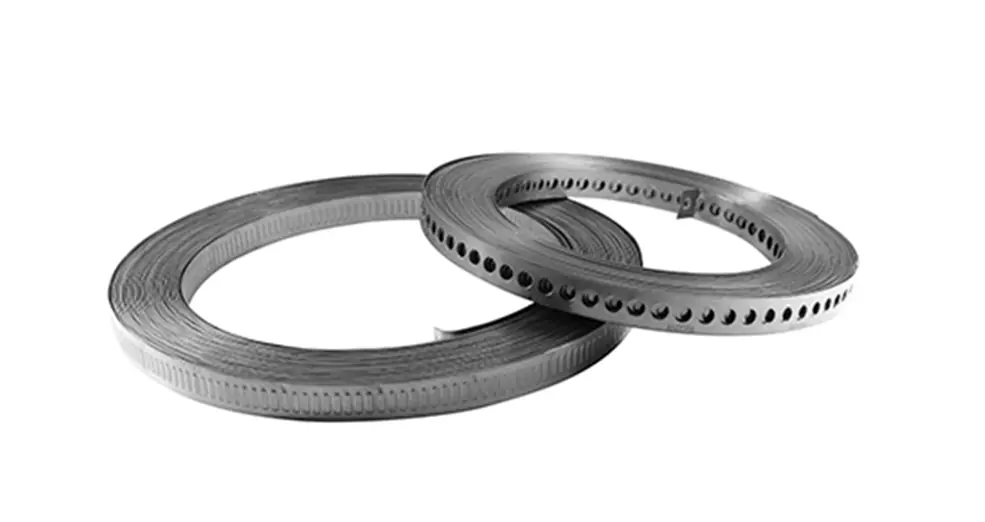 Fita de aço perfurada para elétrica hidráulica placas 17mm x 10 metros