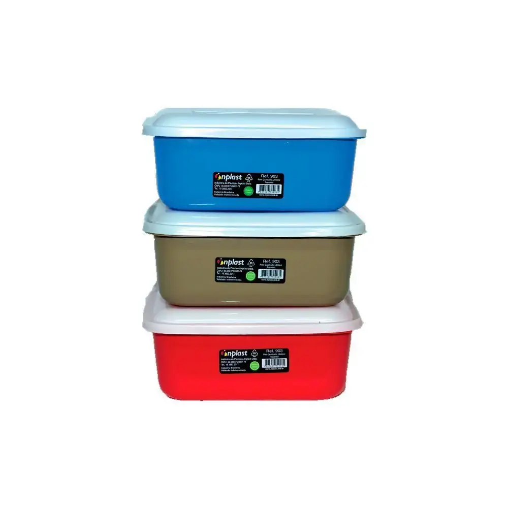 Pote Quadrado 1,4lts Aquarela