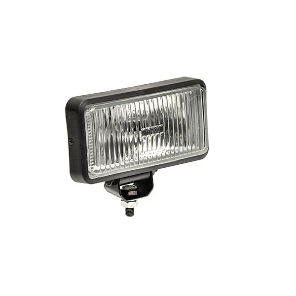 Farol de Neblina Retangular Cristal com Muldura Preta - ORGUS YU25