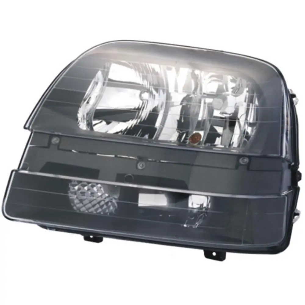 Farol Principal FIAT DOBLO Lado Esquerdo Regulagem Elétrica Máscara Negra com Milha - ORGUS FF185LE