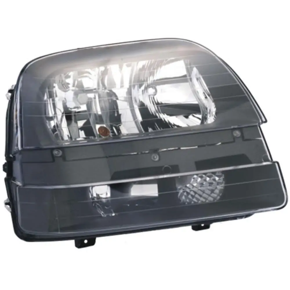 Farol Principal FIAT DOBLO Lado Direito Regulagem Elétrica Máscara Negra com Milha - ORGUS FF185LD