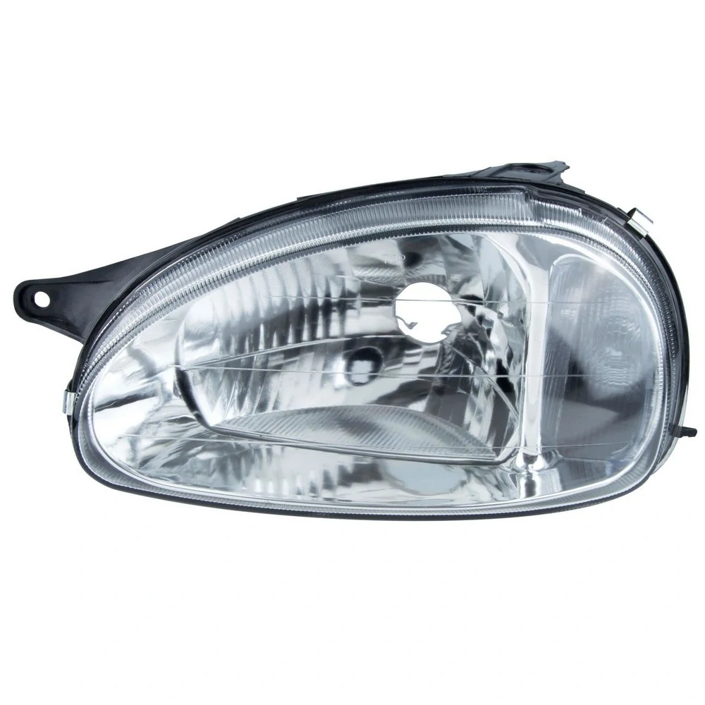 Farol Principal Lado Esquerdo Carcaça Preta Pisca Cristal H4 - ORGUS FG349LE