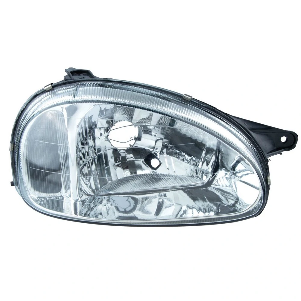 Farol Principal Lado Direito Carcaça Preta Pisca Cristal H4 - ORGUS FG349LD
