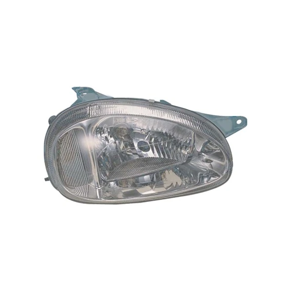 Farol Principal Lado Esquerdo Carcaça Cinza Pisca Âmbar H4 - ORGUS FG350LE