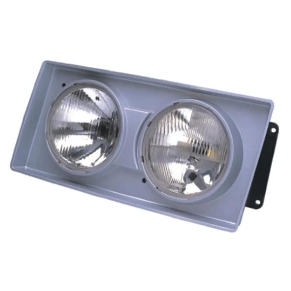 Farol Principal Lado Direito Duplo Moldura Cinza H1/H1 - ORGUS FW120LD