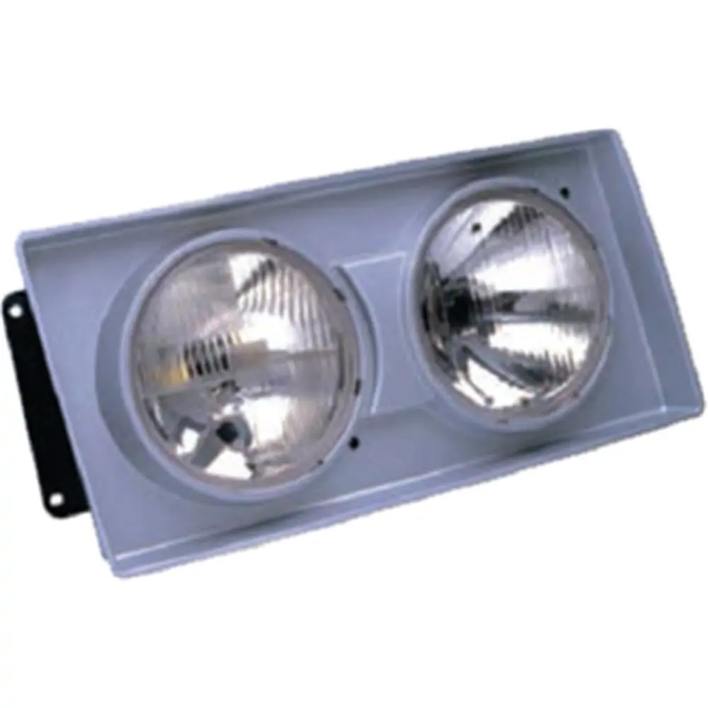 Farol Principal Lado Esquerdo Duplo Moldura Cinza H1/H1 - ORGUS FW120LE