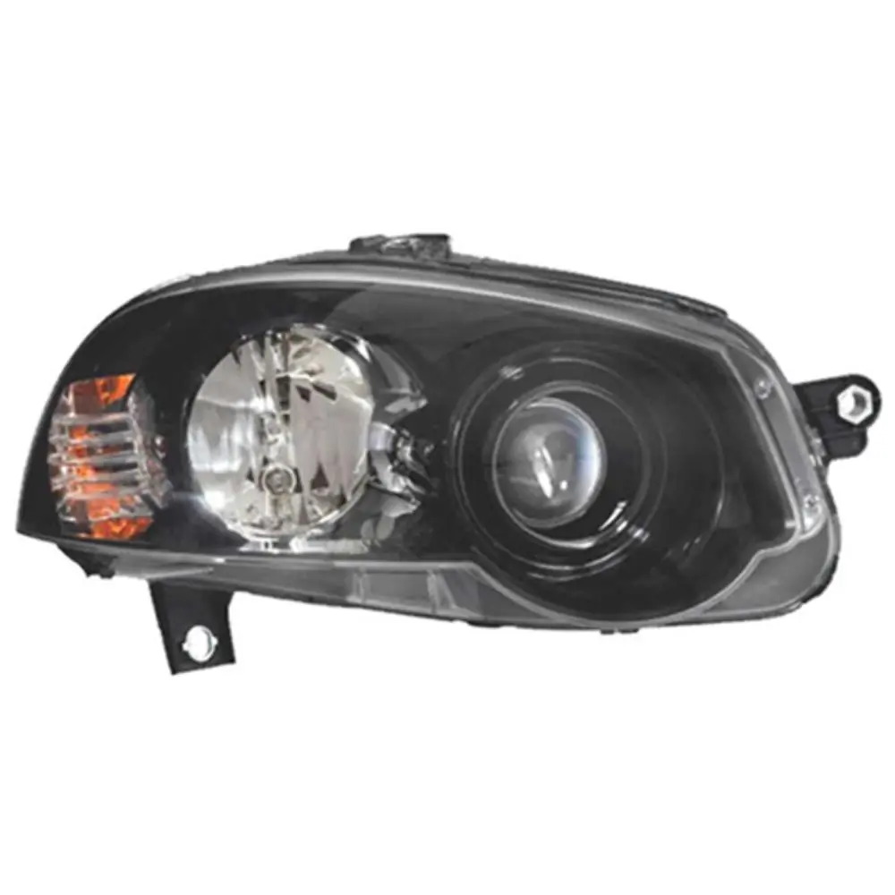 Farol Principal Lado Direito Máscara Cromada Aro Preto - ORGUS FF554LD