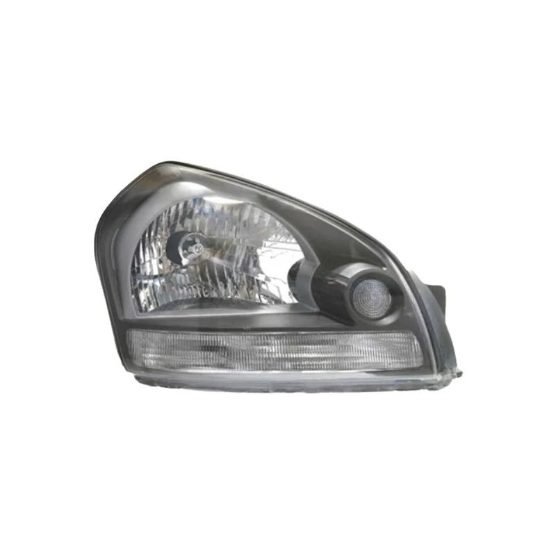 Farol Principal HYUNDAI TUCSON Lado Direito Máscara Negra Aro Cinza Pisca Cristal - ORGUS FY547LD