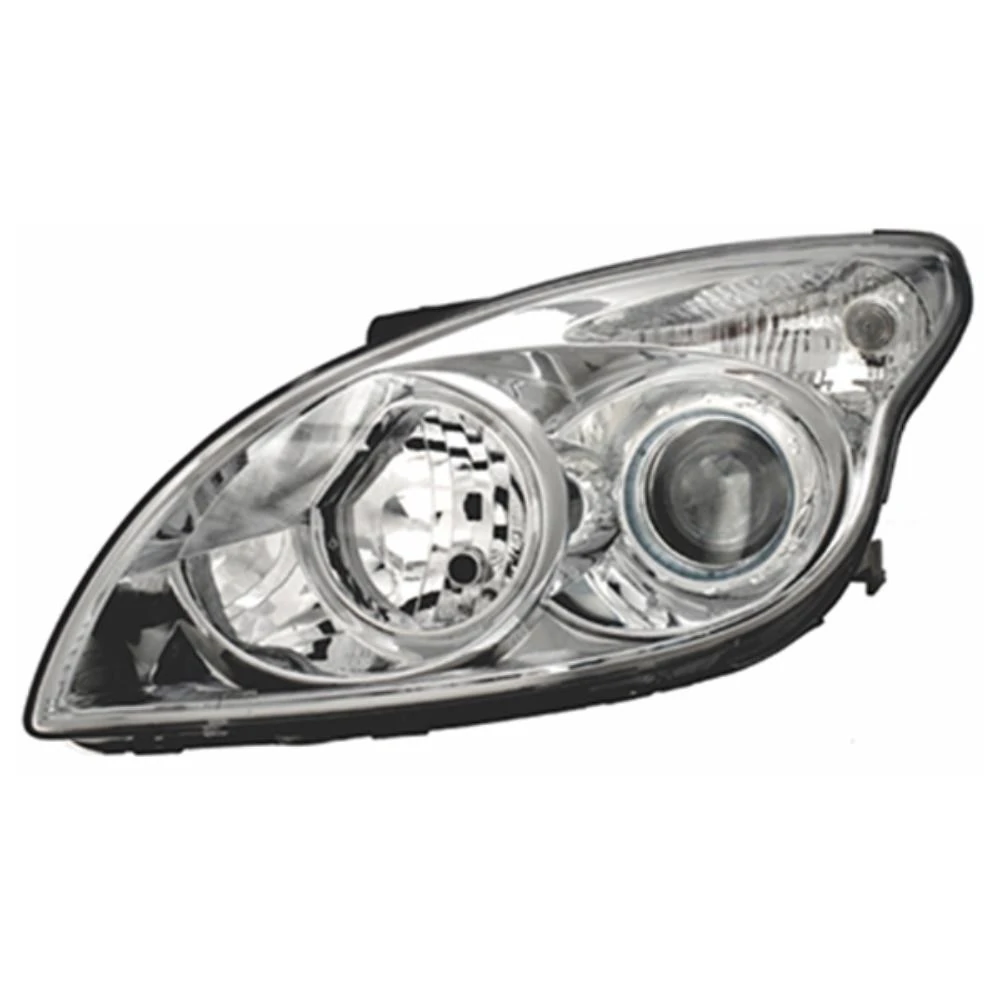 Farol Principal HYUNDAI I30/I30 CW Lado Esquerdo Máscara Cromada H7/H1 - ORGUS FY600LE