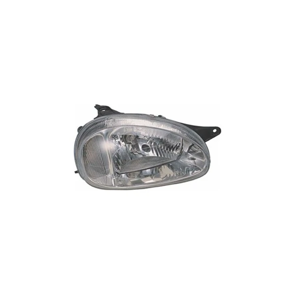 Farol Principal Lado Esquerdo Carcaça Preta Pisca Cristal H4 - ORGUS FG579LE