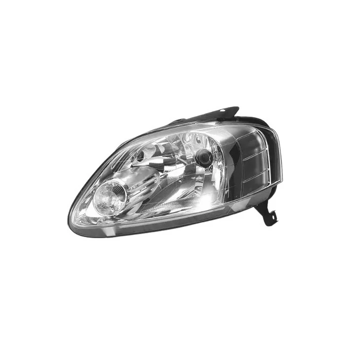 Farol Principal Lado Direito Máscara Cromada Monorefletor H4 - ORGUS FW396LDA