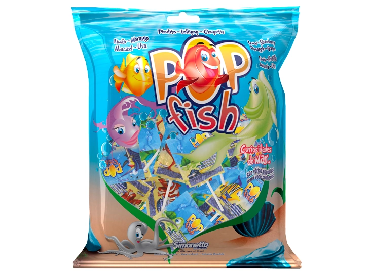 Pirulito Simonetto 200g Pop Fish