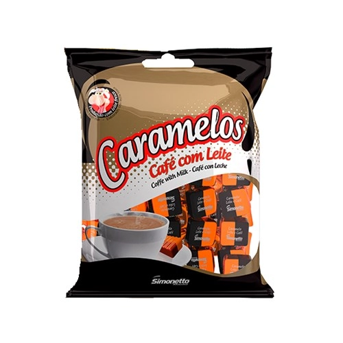 Bala Simonetto 140gr Caramelo Leite/cafe